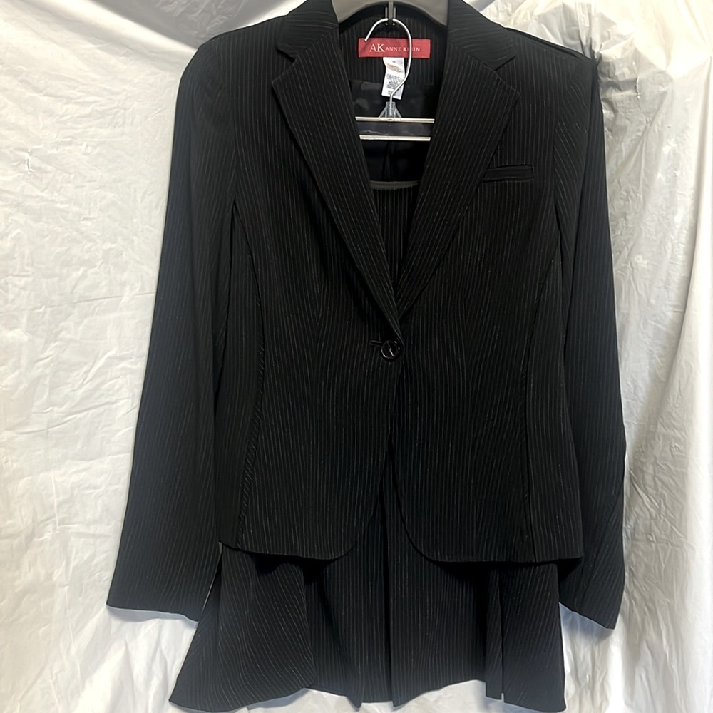 Classic AK navy women’s business suit with skirt